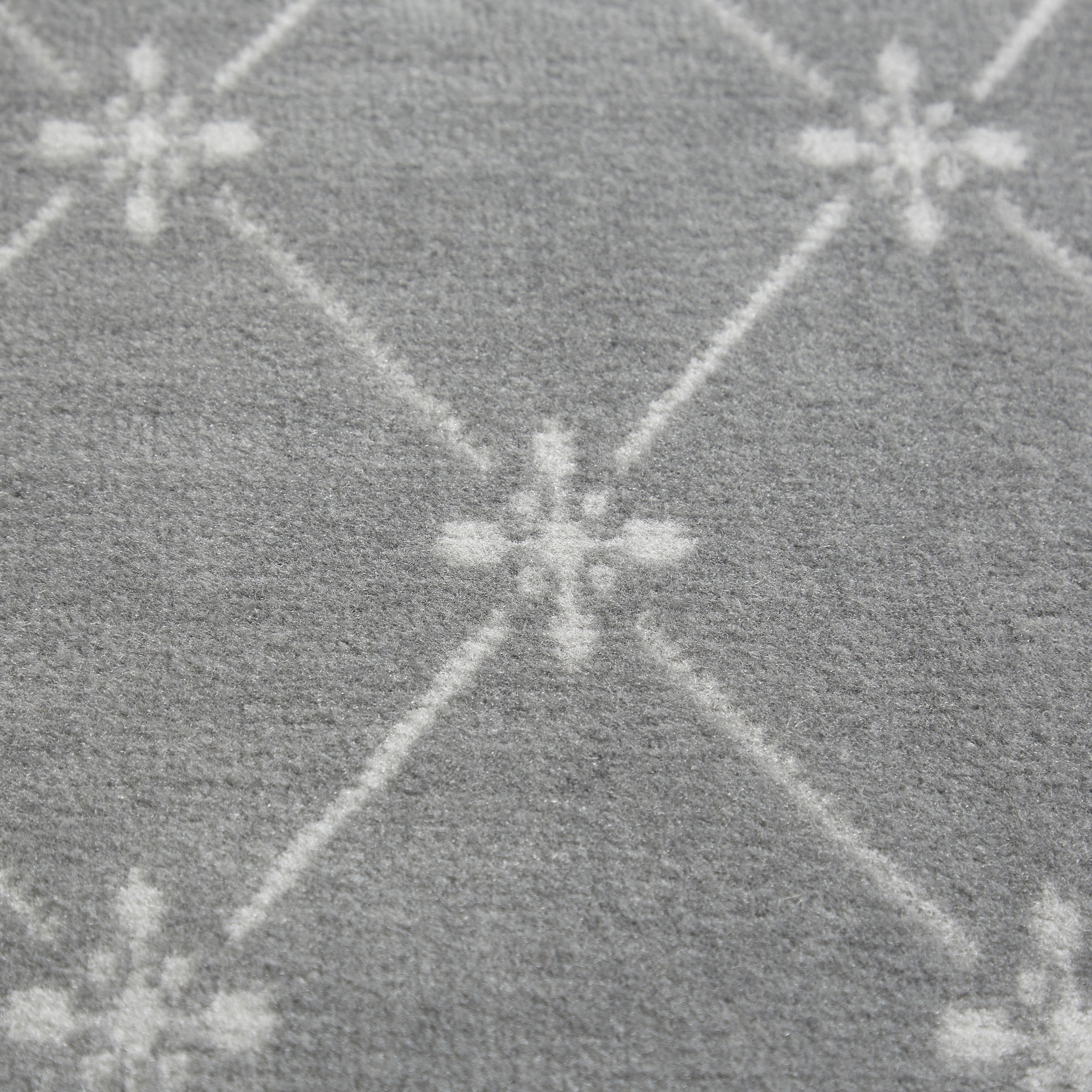 Home Dynamix Premium Aydin Traditional Diamond Floral Area Rug, Grey/Ivory, 21"x35"