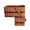 Wine, variant on Amish Baskets and Beyond Stair Step Wood Storage Basket, Red