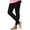 Black, variant on Women Leggings High Waist Full Length Ribbed Knit Solid Color Casual Fall Winter Yoga Workout Everyday Layering
