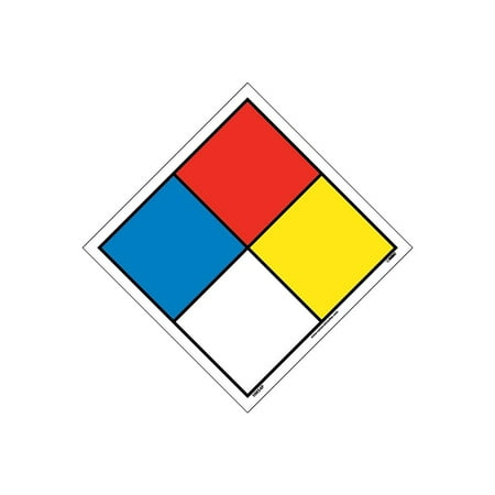 UPC: 0887481055916 | National Marker Hazardous Materials System Labels; 4 1/2X4 1/2 Adhesive Vinyl 5/Pack HMS4P