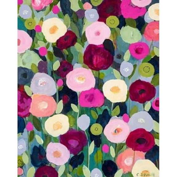 Night Garden Poster Print by Carrie Schmitt