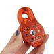 thumbnail image 4 of Alomejor Polea de aleaci?§?n de Aluminio de Alta Resistencia de un Solo Bloque de polea giratoria para la Escalada en Roca Rescate Levantamiento Enganche tendido(Orange) Ecomeon no, 4 of 6