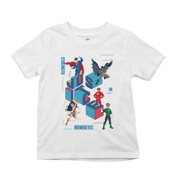 Playera Fan Army Justice League Talla 10 justice manga corta blanco