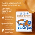 thumbnail image 3 of Native Pet Grass Fed Beef Broth, Bone Broth Protein Powder Food Topper for Dogs & Cats, 19oz, 3 of 8