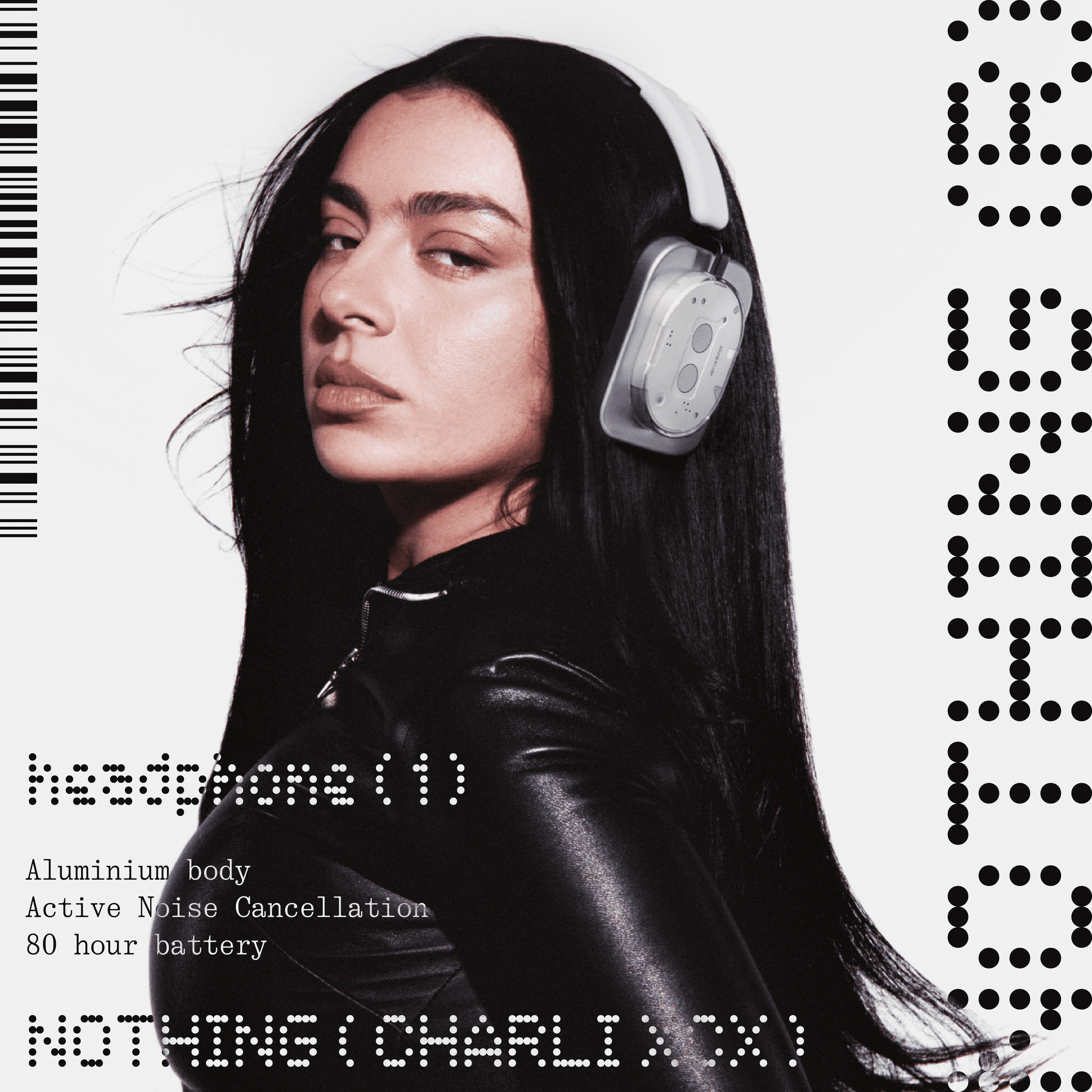 Nothing Headphone (1) Wireless Headphones 80H Battery, Over Ear