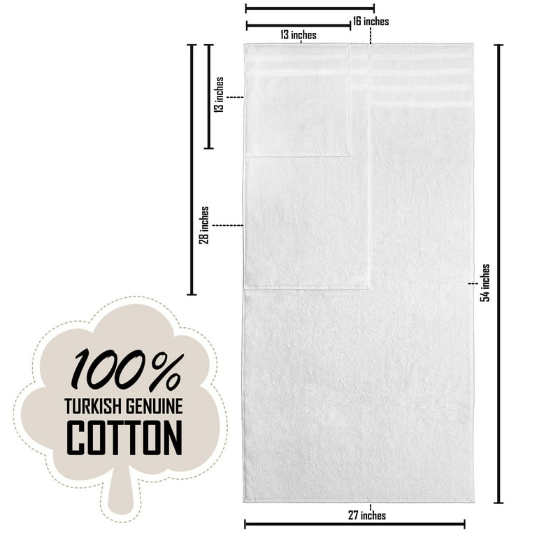 American Soft Linen 100% Turkish Carde Cotton 6 Piece Towel Set