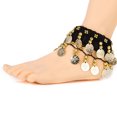 thumbnail image 4 of Pulsera de Muñeca Sunnimix Con Brazalete de Tobillo Y Brazo de Danza del Vientre 24 Monedas de Oro Negro, 4 of 8