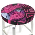 thumbnail image 3 of Lsque ink Donkey Pop Art Pattern Round Bar chair cushion covers Velvet Fabric Premium Comfort Protects from Scratches and Stains for 14-17 Inch Chair-12 inch, 3 of 7