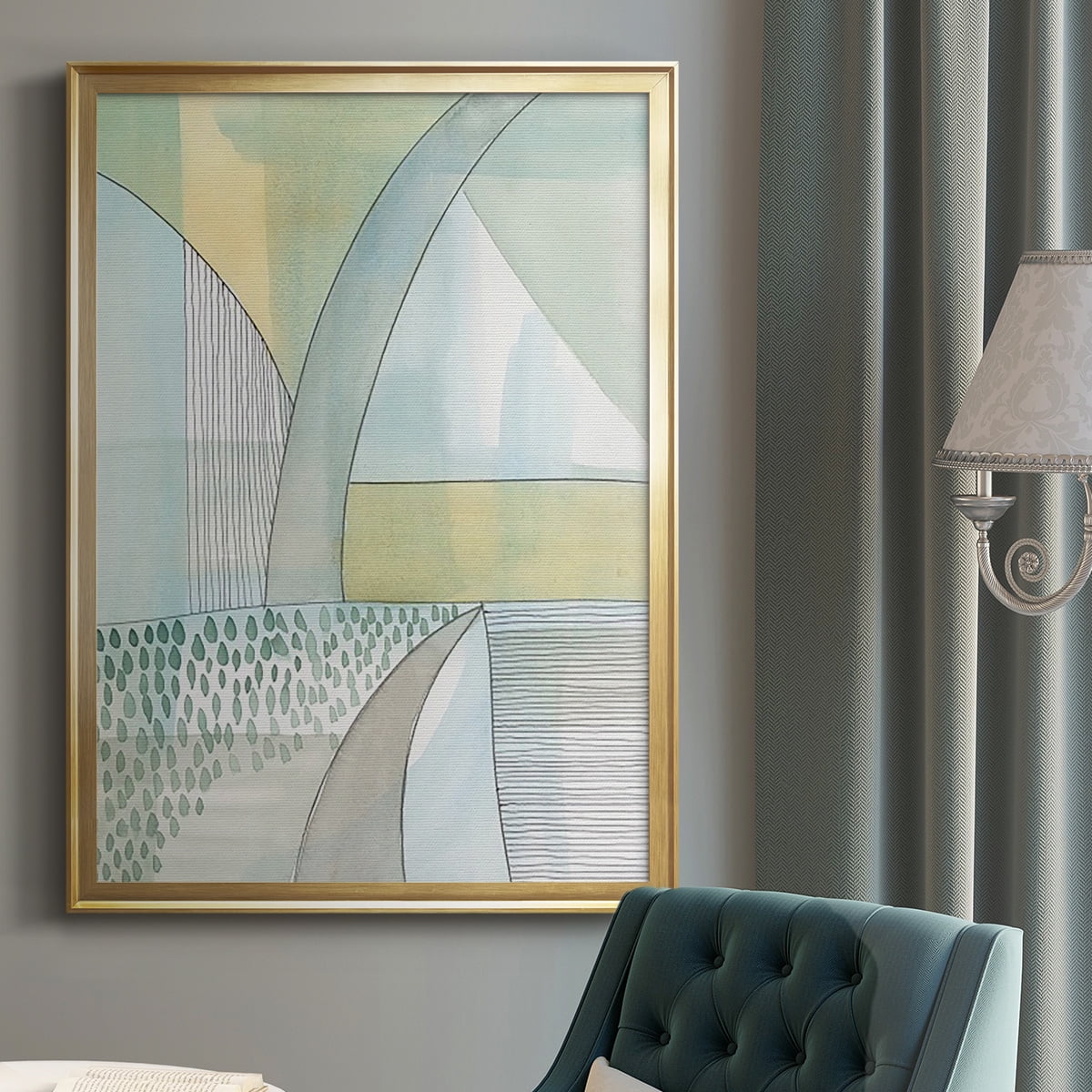 Mint Reflection II Premium Framed Print, in Gold, Black, or Silver - Ready to Hang
