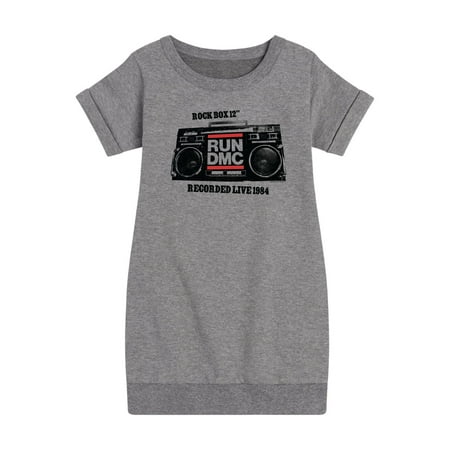 

Run DMC - Rockbox 12 In Live - Toddler And Youth Girls Fleece Dress