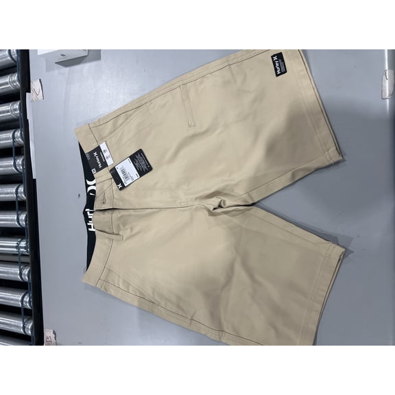 HURLEY SHORTS - SIZE: MEN 28 - KHAKI