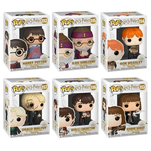 Funko POP! Harry Potter S11 Vinyl Figures - SET OF 6 (Ron, Hermione, Draco, Dumbledore +2