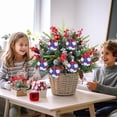 thumbnail image 4 of Nkmbld 6Pcs 4th of July Hanging Balls Ornaments, Patriotic Red White Blue Sequin Hanging Ball Pendant for Veterans Day Party Home Christmas Tree Decor, 4 of 9