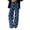 Sky Blue, variant on Hvogkswy Wide Leg Jeans for Women Trendy High Waisted Floor-Length Jeans Polka Dot Loose Stretchy Denim Pants with Pockets