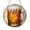 Acrylic 3.5 Inch, variant on Beer Mug Beverage Window Suncatcher, Stained Glass Style Bar Window Hanging Decor Ornament