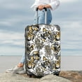 thumbnail image 7 of Disketp Tulips Flowers Elastic Travel Luggage Cover Travel Suitcase Protective Cover For Trunk Case Apply To 18''-32'' Suitcase Cover-Small, 7 of 7