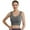 Grey, variant on Sports Bras For Women High Support Racerback Running Bra Workout Crop Tank Tops Longline Push Up For Yoga Gym Black