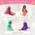 thumbnail image 2 of Little Dolls Set with Mini Princess Dolls for Girls – Princess Toy Dolls for Dollhouse –Small Doll Mini Princess Figures with Tiaras, Hair Accessories, 2 of 5