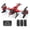 Red, variant on D99 GPS Drone with 8K UHD Camera, Foldable Quadcopter for Adults Beginners, Brushless Motor, VR Mode, 2 Batteries, Orange