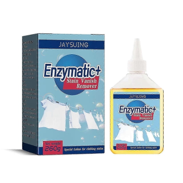 Jaysuing Enzyme Cleaner Cleaning Stubborn Dirt Stains Yellow Mildew Spots Sweat Stains Multi-Purpose Laundry Detergent - 260g