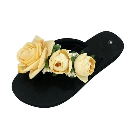 

Slippers For Women Ladies Summer Flip Flops Open Toe Flowers Bohemian Sandals Casual Shoes Heeled Sandals for Women Summer Sandals Shoes for Women Sexy Heels Sandals Women Size 6 Pride Sandals Women