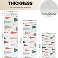 thumbnail image 4 of Multicolor Christmas Tree Pattern Kitchen Rugs Sets Of 3,Kitchen Runner Rugs Non Skid Washable,Decorative Kitchen Floor Mats for Kitchen,Sink,Laundry,17"x30"+ 17"x47" + 17"x59", 4 of 6