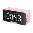 thumbnail image 5 of sruoe Alarm Clock, Digital Clock, Alarm Clock for Heavy Sleepers Adults, Modern Electric Alarm Clocks, Alarms Clock for Bedroom, Pink, 5 of 6