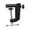 Black Aluminum, variant on BELOVING Desktop Mounting Clamp Camera Mount Clamp Heavy Duty Sturdy Desktop Bracket Magnifying Glass Lamp Base for Studio Video Light Black Aluminum