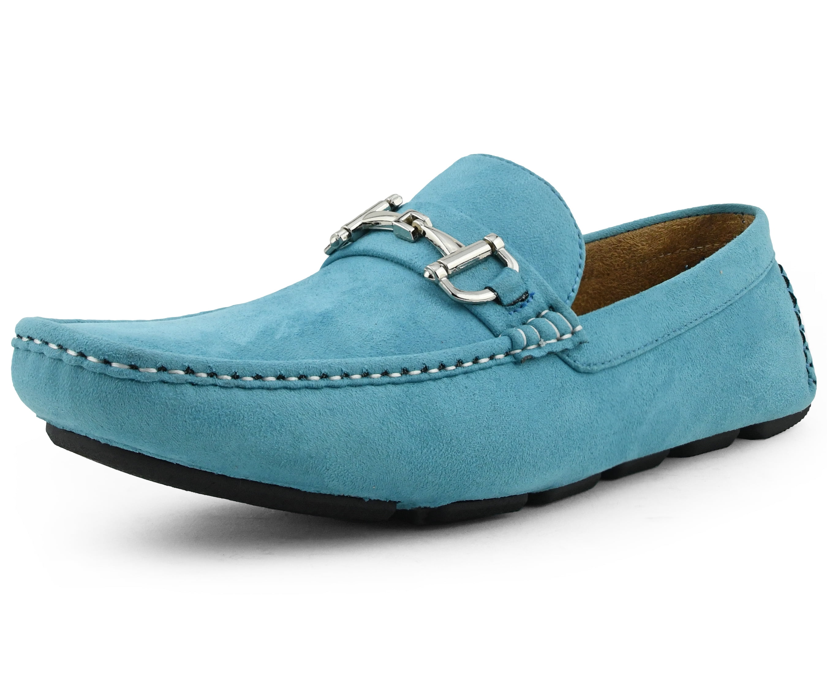 AC Casual Mens 6630 Slip On Loafer Driving Moccasin Shoes Blue Size 9 10 10.5 12 
