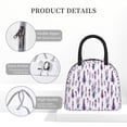 thumbnail image 4 of Rocae Lavender Flowers for Leakproof Lunch Box for Adults, Wide Opening Lunch Tote Bag, Reusable Lunch Cooler Bag, 4 of 6