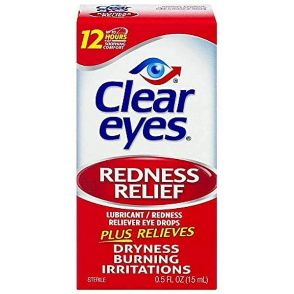 Clear Eyes Redness Relief Drops 0.5 oz Bottle EACH