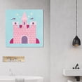 thumbnail image 2 of Wynwood Studio 'Petite Castle' Fantasy and Sci-Fi Wall Art Canvas Print - Pink, Blue, 20" x 20", 2 of 2