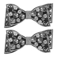 thumbnail image 1 of Shisuyan Versatile Style Bow Shoe Clip Black Rhinestones For High Heel Shoes 1 Pair, 1 of 8