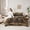 Brown 05, variant on Feelyou Jungle Bear Animal Twin Bedding Sets 7pcs, Groovy Flower Bedding Comforter Set