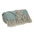 thumbnail image 2 of Parkland Collection Isla Transitional Blue 52" x 67" WOVEN HANDLOOM Throw, 2 of 4