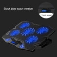 thumbnail image 4 of Sidaley Gaming Laptop Cooler Tablet Notebook Cooling Pad 5 Ventiladores silenciosos 5 Modos Home Office Interfaz USB Pantalla LED Soporte de Juegos de teclado y mouse para computadora Azul negro, 4 of 6