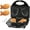 Taiyaki Maker, variant on Pizzelle Maker with Non-Stick Coating, Electric Pizzelle Cookie Baker Press with Snowflake Pattern, Make Two 4 Inch Traditional Italian Waffle Cookies at Once, Recipe Included