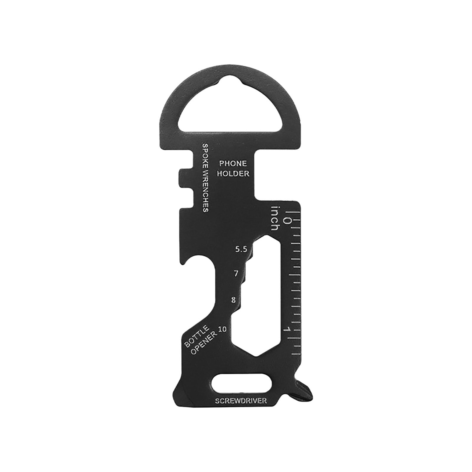 Keychain Bottle Opener Multi Tool, 100 Stainless Steel EDC Gadget, 6