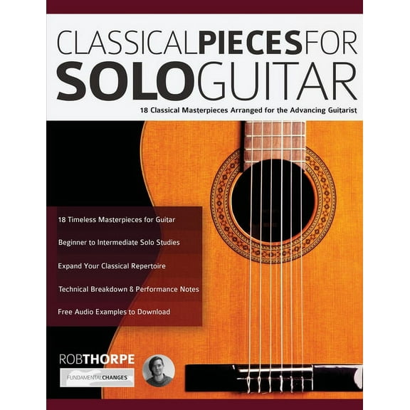 Classical Pieces for Solo Guitar, (Paperback)