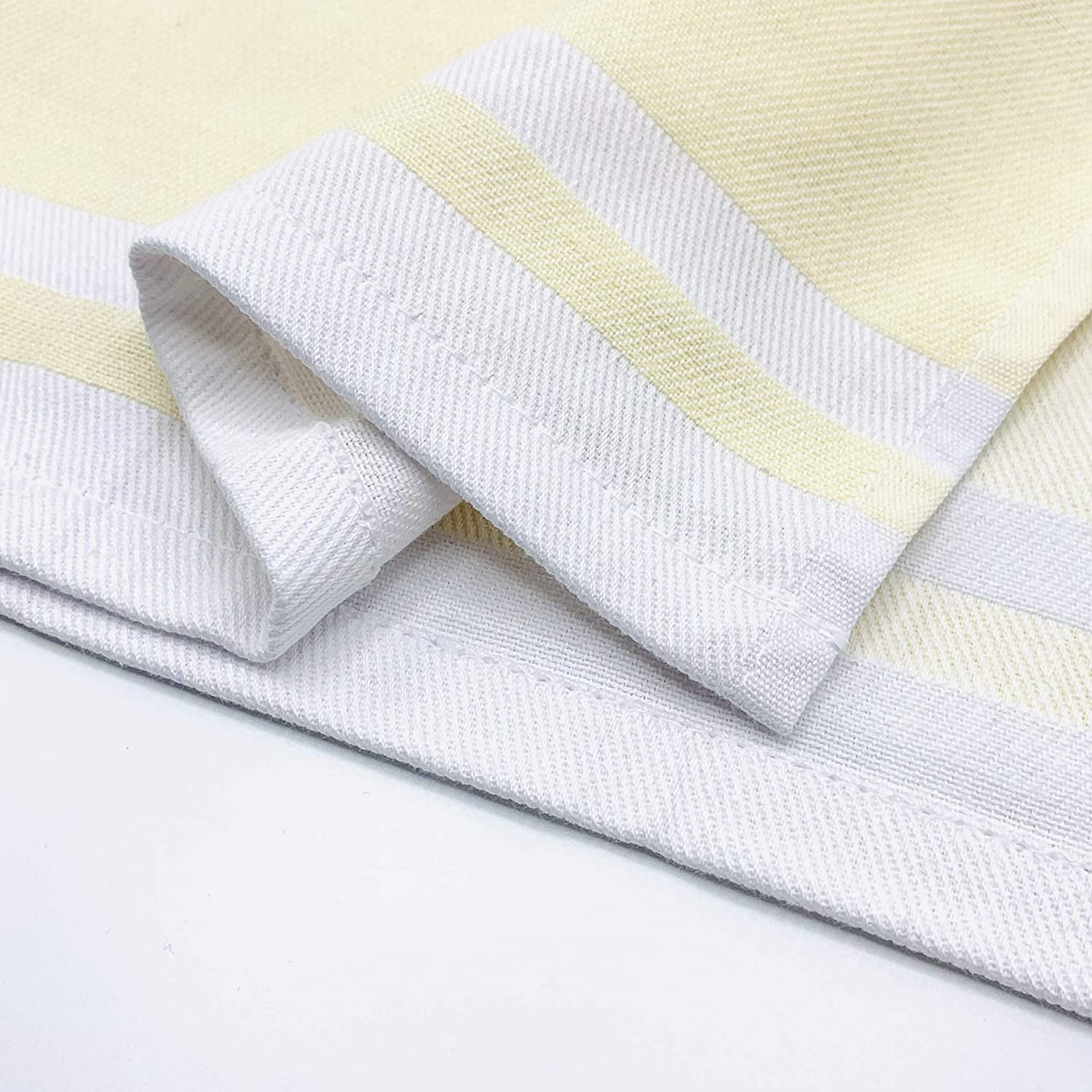 Keeble Outlets - Kitchen Towels, Set of 6, Yellow Stripes, Highly Absorbent Dish  Towels, Preferred by Chefs, 100% Cotton Hand Towels, Kitchen & Table  Linens, Flour Sack Towels, Dish Rags