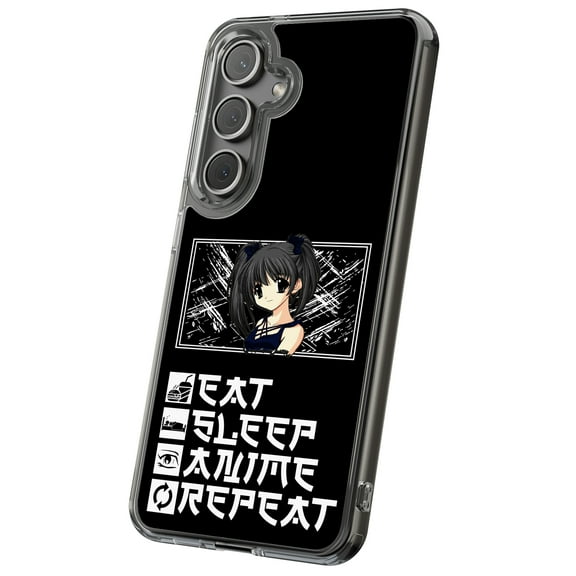 For Samsung Galaxy S10 Plus, Hybrid Clear, Eat and Anime Print, USA