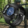 thumbnail image 5 of Findtime Big Face Watch for Men Square Large Face Cool Mens Watches with Three Time Zone Countdown Alarm LED Stopwatch Unique Cool Wristwatch, 5 of 8