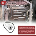 thumbnail image 3 of Kit de junta de filtro de transmisión Unique Bargains 1 Set para Nissan Kicks 2018-2024 Kit de filtro de transmisión automática No.3172850X0A tono plateado metal goma, 3 of 7