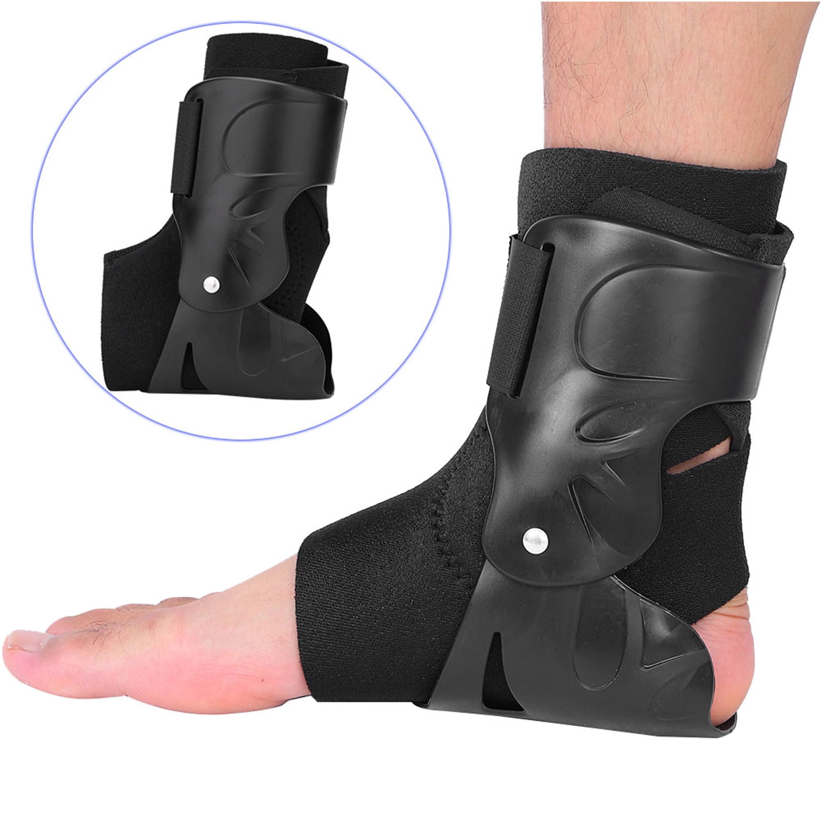 Breathable Ankle Support, Left And Right Foot Use Breathable Fabric Durable Adjustable Design One Size PP+Nylon Ankle Brace, Room Office Rest For Home