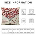 thumbnail image 5 of RUIYC Valentines Day Pillow Cover Hearts Tree Love is Decoration Holiday Home Decorative Pillow Case for Sofa Couch Decor, 5 of 5