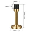 thumbnail image 2 of Uxcell Door Stopper with Rubber Tip Zinc Alloy Brushed Gold Tone, 2 of 5
