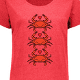 thumbnail image 4 of Inktastic Crab Lover Women's Plus Size T-Shirt, 4 of 5