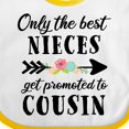 thumbnail image 4 of Inktastic Only the Best Nieces Get Promoted to Cousin Boys or Girls Baby Bib, 4 of 4