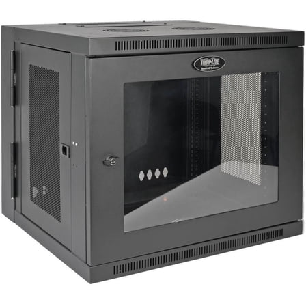 Tripp Lite 10U Wall-Mount Rack Enclosure Server Cabinet, Hinged Back, Clear Acrylic Window (SRW10USG)