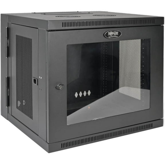 Tripp Lite 10U Wall-Mount Rack Enclosure Server Cabinet, Hinged Back, Clear Acrylic Window (SRW10USG)